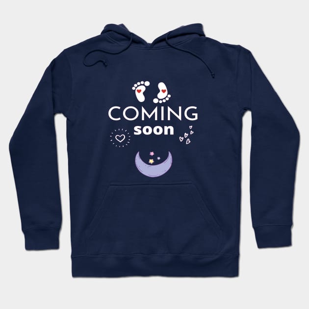 baby coming soon pregnancy gift idea for new moms Hoodie by flooky